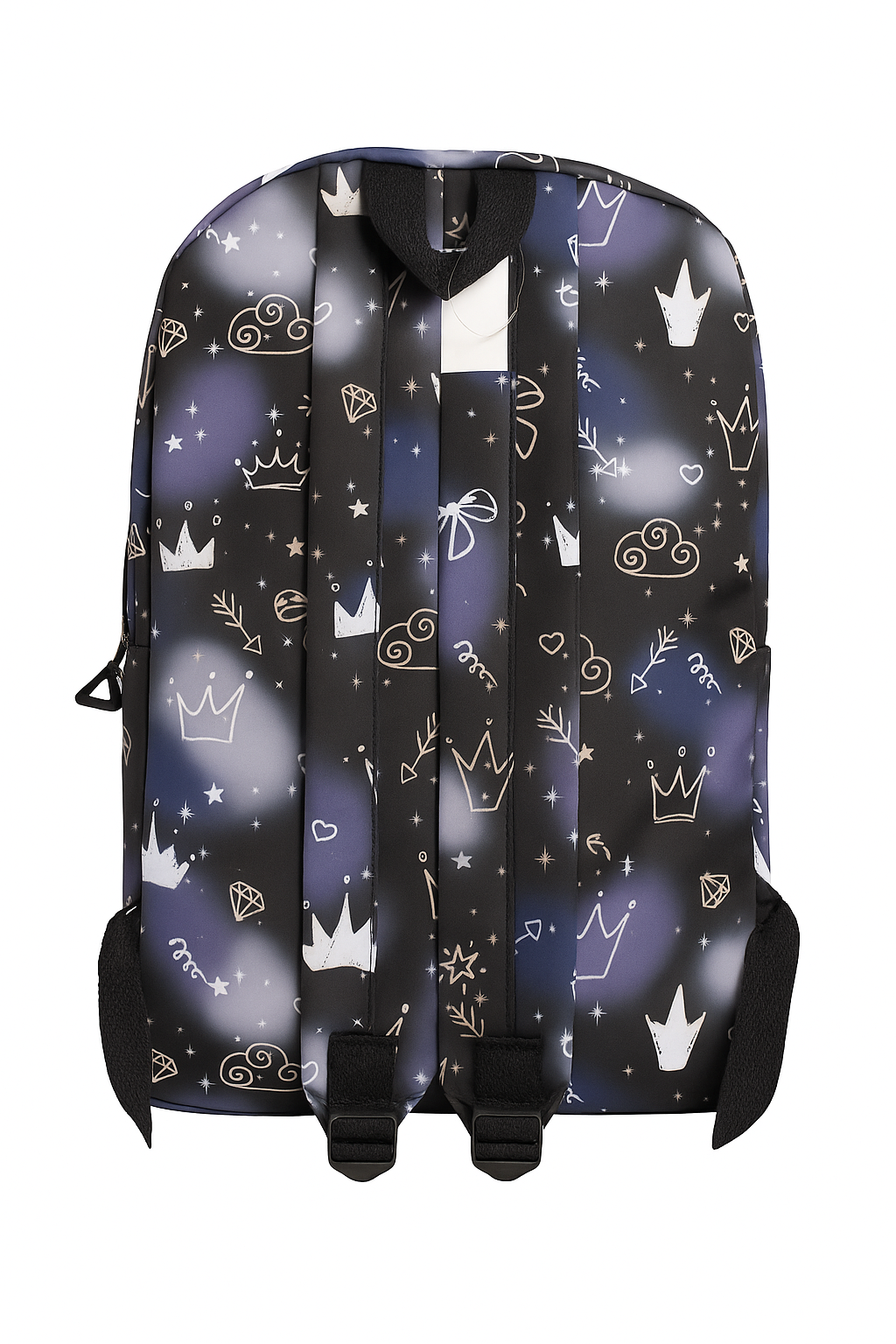 Cute Bunny Ears Galaxy Print Backpack – Stylish Multi-Compartment School & Travel Bag