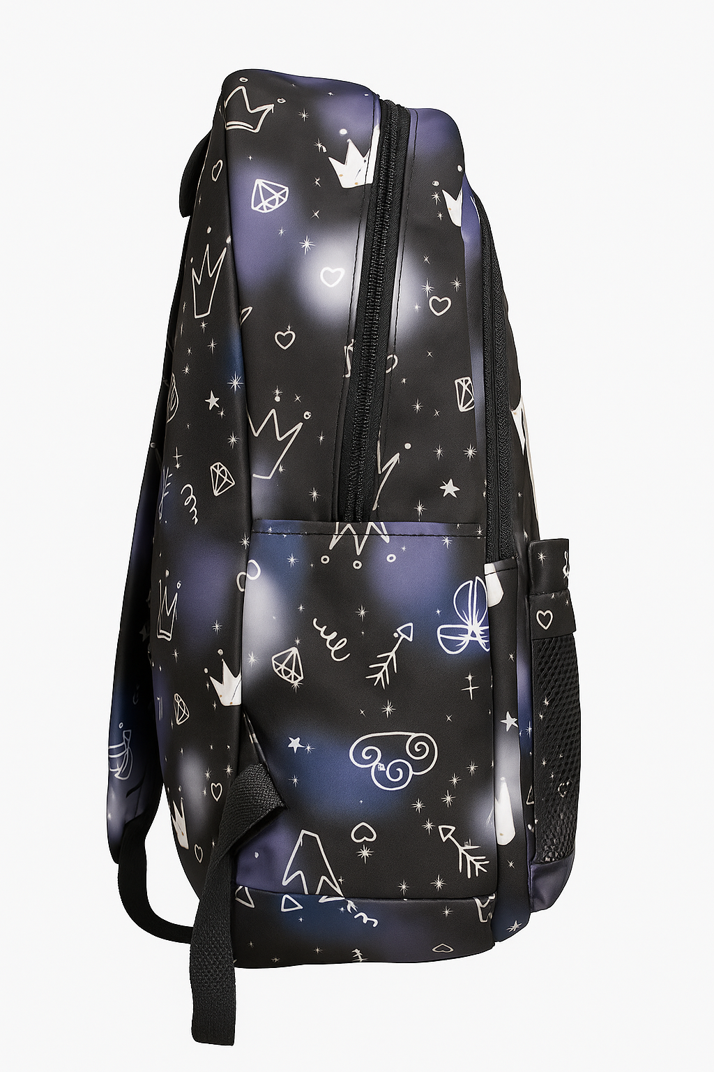Cute Bunny Ears Galaxy Print Backpack – Stylish Multi-Compartment School & Travel Bag