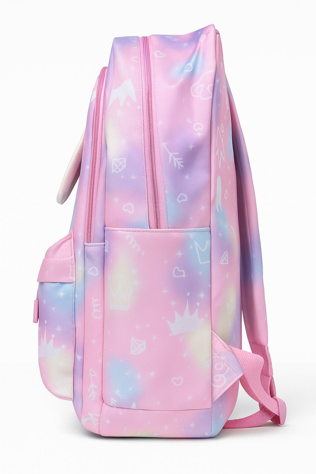 Fairyland Pastel Bunny Backpack – Cute Girls School Bag with Bunny Ear Design, Large Capacity Travel & Casual Use
