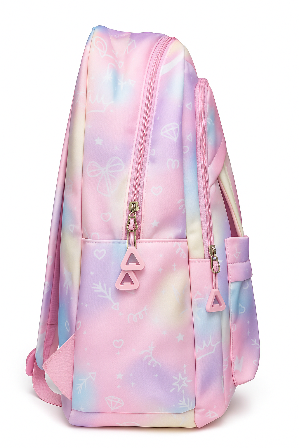 Fairyland Pastel Bunny Backpack – Cute Girls School Bag with Bunny Ear Design, Large Capacity Travel & Casual Use