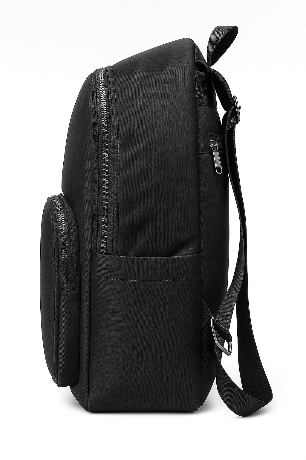 Premium Black Laptop Backpack – Modern College, Office & Travel Shoulder Bag with Multi-Pockets for Women