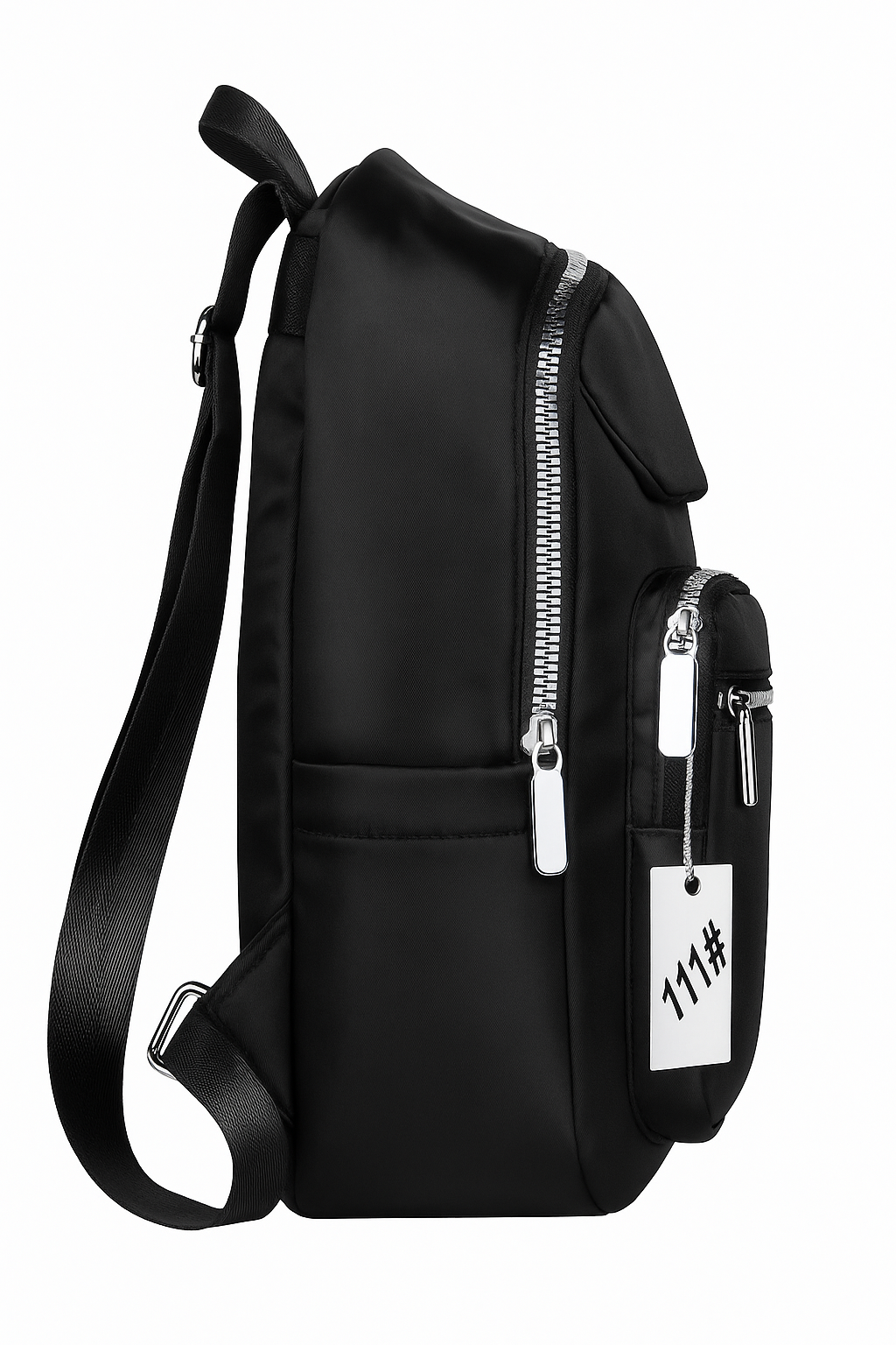 Premium Black Laptop Backpack – Modern College, Office & Travel Shoulder Bag with Multi-Pockets for Women