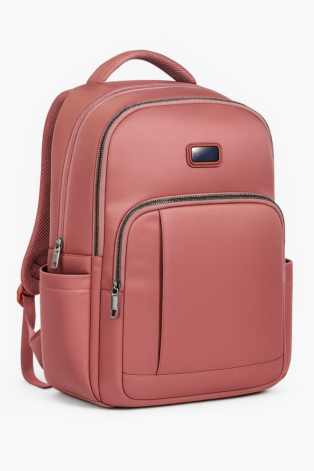 Premium Rose Pink Laptop Backpack – Stylish College, Office & Travel Shoulder Bag with Multi-Pockets for Women