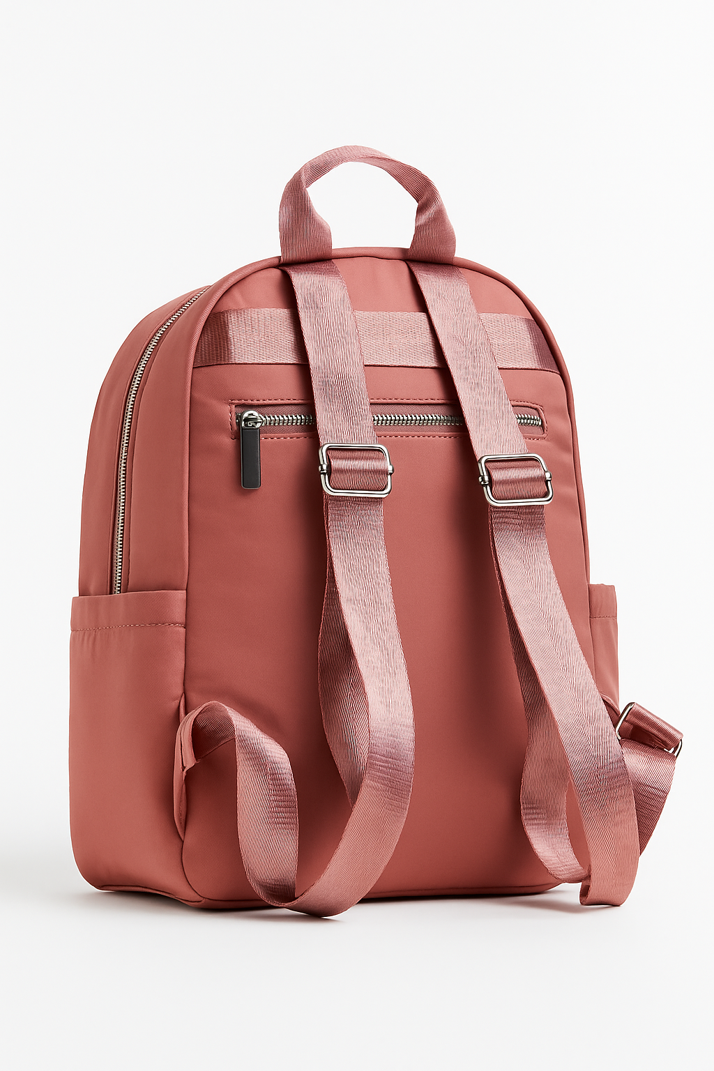 Premium Rose Pink Laptop Backpack – Stylish College, Office & Travel Shoulder Bag with Multi-Pockets for Women