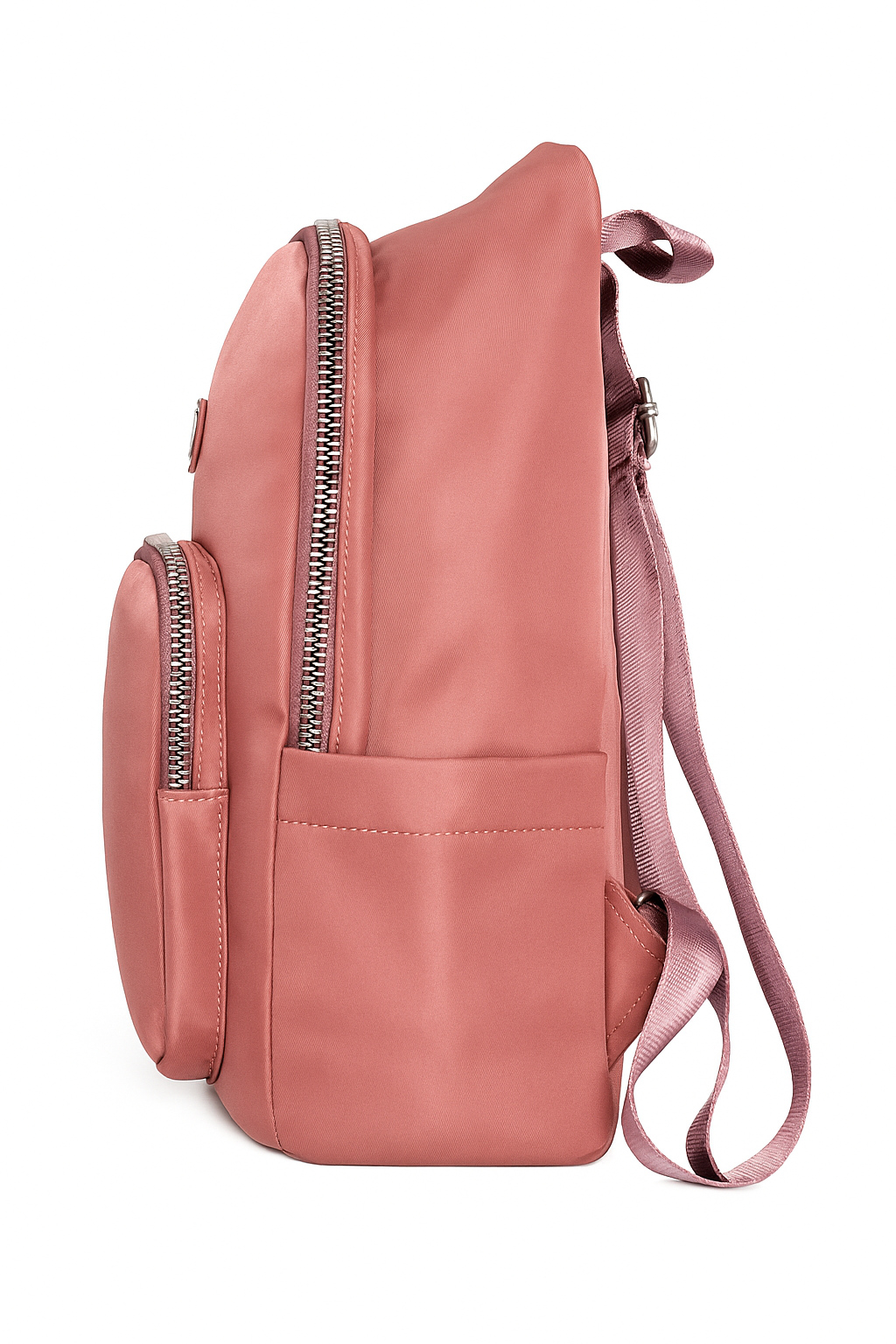Premium Rose Pink Laptop Backpack – Stylish College, Office & Travel Shoulder Bag with Multi-Pockets for Women